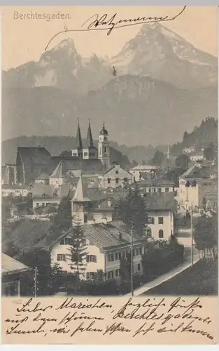 (12815) AK Berchtesgaden, Ortsansicht, Watzmann 1906