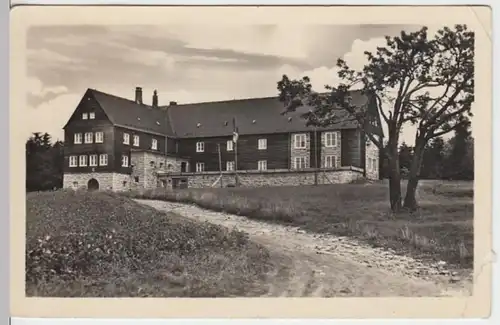 (12811) Foto AK Aschberg b. Klingenthal, Jugendherberge 1956