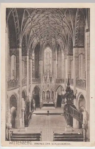(12793) AK Lutherstadt Wittenberg, Schlosskirche, Innenraum 1908