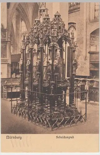 (12778) AK Nürnberg, Sebalduskirche, Sebaldusgrab 1906