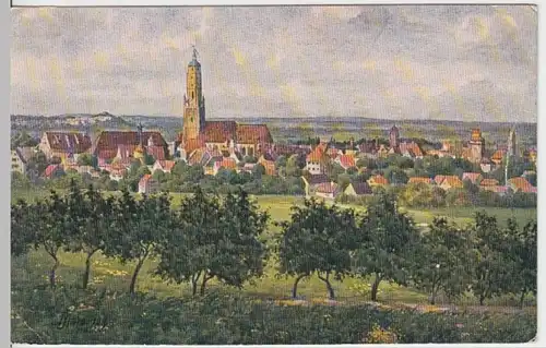 (12731) Künstler AK J. Marschall, Nördlingen, Panorama, vor 1945