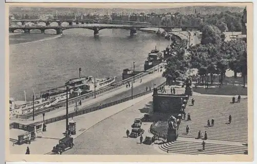 (12702) AK Dresden, Brühlsche Terrasse, vor 1945