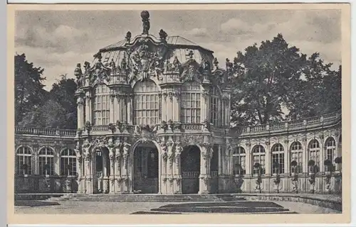 (12701) AK Dresden, Zwinger, Wallpavillon, vor 1945