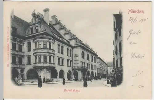 (12694) AK München, Hofbräuhaus 1901