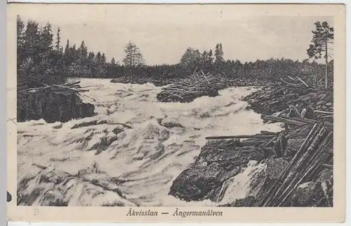 (12652) AK Akvisslan, Angermanälven, vor 1945
