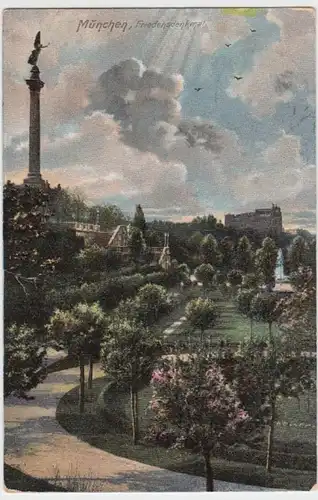 (12617) AK München, Friedensdenkmal 1911