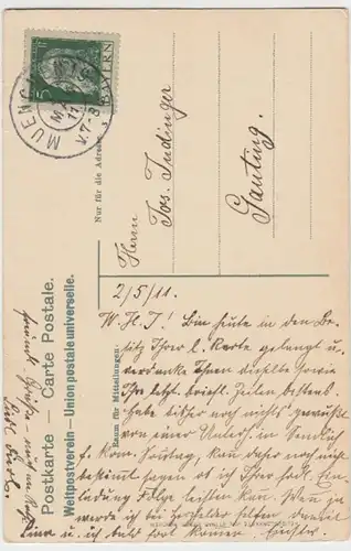 (12617) AK München, Friedensdenkmal 1911