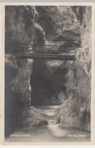 (12598) Foto AK Almbachklamm 1942