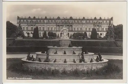 (12597) Foto AK Chiemsee, Schloss Herrenchiemsee 1941