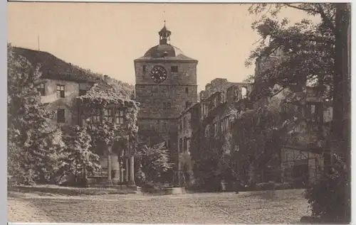 (12594) AK Heidelberg, Schloss, Wartturm, Ludwigsbau, um 1910