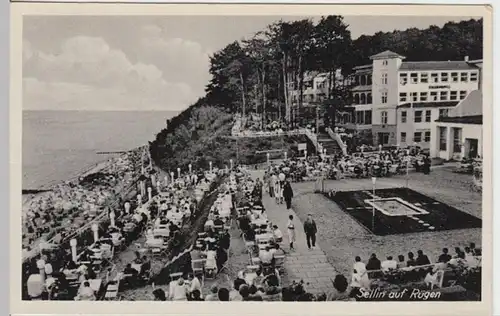 (12579) AK Sellin, Rügen, Strand 1950