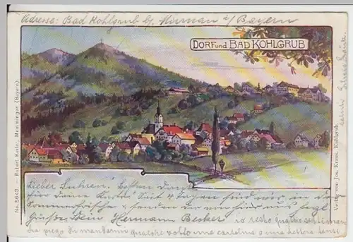 (12547) Künstler AK Bad Kohlgrub, Panorama 1901