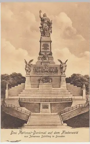 (12516) AK Rüdesheim am Rhein, Nationaldenkmal 1926