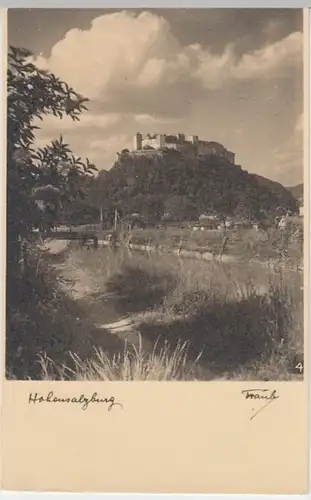 (12474) Foto AK Salzburg, Österr., Festung Hohensalzburg, vor 1945