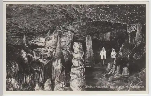 (12467) Foto AK Hasel, Erdmannshöhle, Fürstengruft 1935