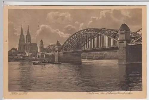 (12453) AK Köln, Dom, Hohenzollernbrücke 1932