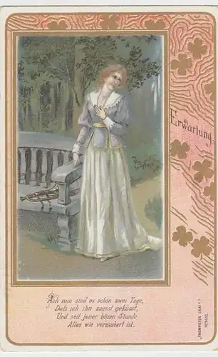 (12381) AK Sprüche, Erwartung, Ach nun sind es schon zwei, bis 1905