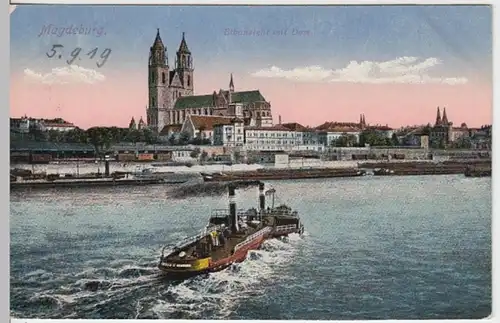(12376) AK Magdeburg, Elbe, Dom 1919