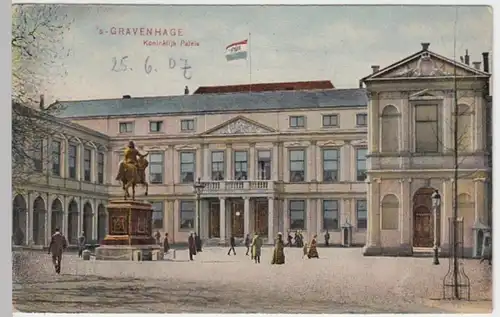 (12337) AK 's-Gravenhage, Den Haag, Königliches Palais 1907