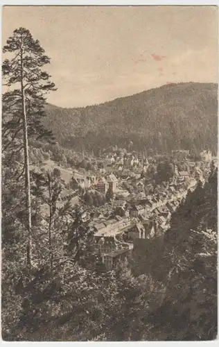 (12333) AK Triberg im Schwarzwald, Panorama, vor 1945