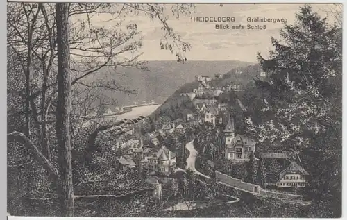 (12326) AK Heidelberg, Graimbergweg 1929