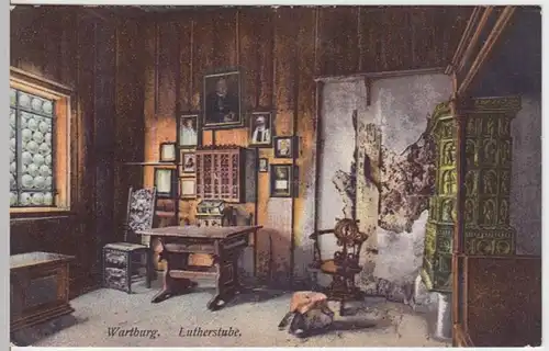 (12309) AK Eisenach, Th., Wartburg, Lutherstube, vor 1945