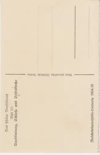 (12299) AK Quedlinburg, Schloss, Stiftskirche St. Servatius 1934/35