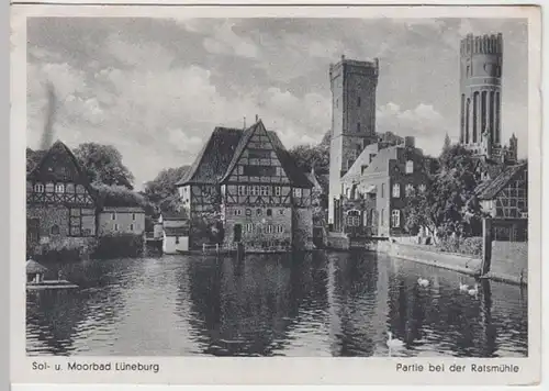 (12295) AK Lüneburg, an der Ratsmühle, vor 1945