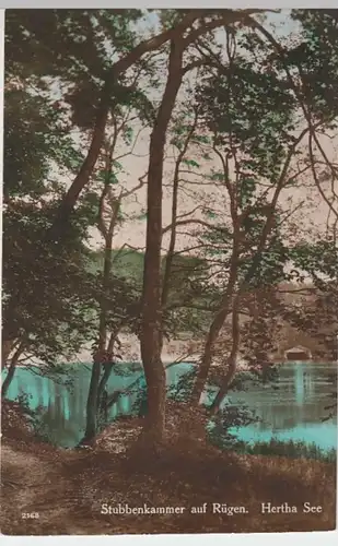 (12293) Foto AK Herthasee, Rügen 1929