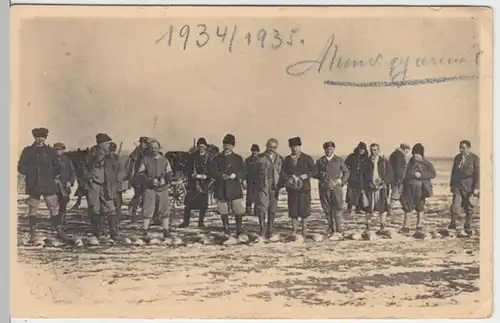 (12292) Foto AK Gruppenbild Jäger 1934/35