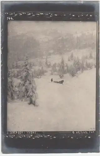 (12264) Künstler AK Jakob Gloersen, Neuschnee, vor 1945