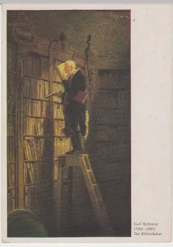 (12254) Künstler AK Carl Spitzweg, Der Bibliothekar, vor 1945