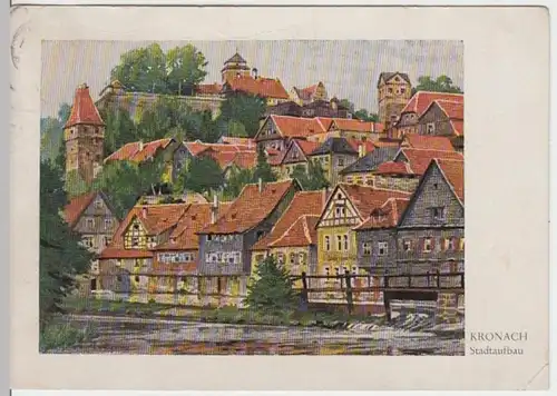 (12252) AK Kronach, Stadtaufbau 1942