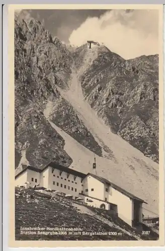 (12250) Foto AK Innsbruck, Nordkettenbahn, vor 1945