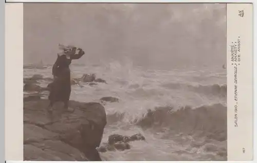 (12208) Künstler AK Etienne Deyrolle, Angst, vor 1945