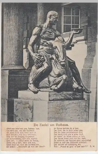(12199) AK Dresden, Ratskeller, Dionysos Figur 1911