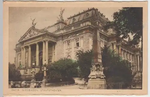 (12181) AK Wiesbaden, Theater 1921