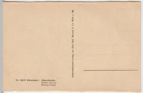 (12181) AK Wiesbaden, Theater 1921