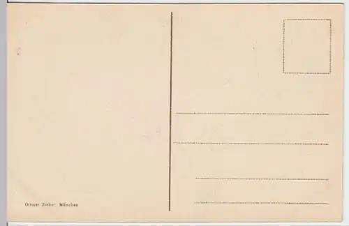 (12157) AK Rüdesheim am Rhein, Nationaldenkmal, Abschied, vor 1945