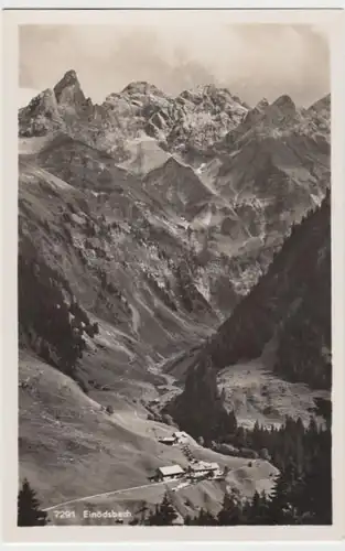 (12104) Foto AK Einödsbach, Oberstdorf, Mädelegabelgruppe, vor 1945