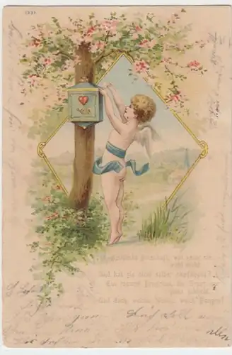 (12039) AK Sprüche, Heimliche Botschaft wer kennt sie wohl nicht 1904