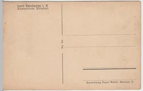 (12030) AK Reichenau, Bodensee, Klosterkirche Mittelzell, vor 1945
