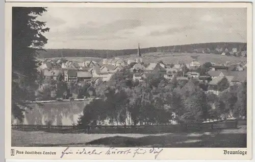 (12024) AK Braunlage, Kurpark 1939