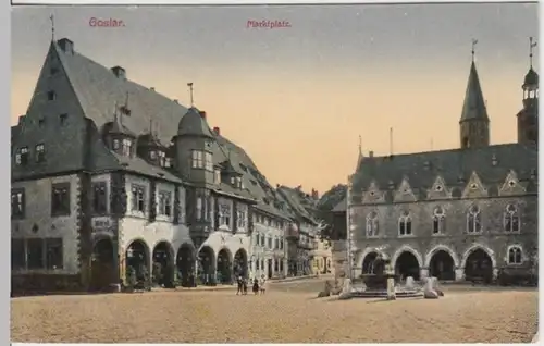 (12012) AK Goslar, Marktplatz, Kaiserwörth, vor 1945