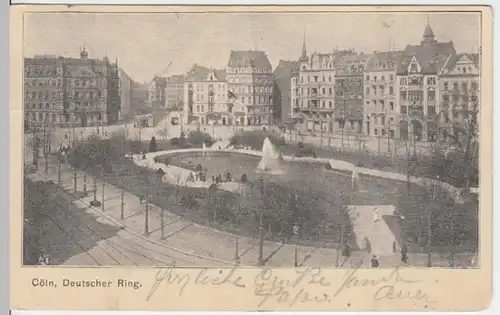 (11965) AK Köln, Deutscher Ring 1907