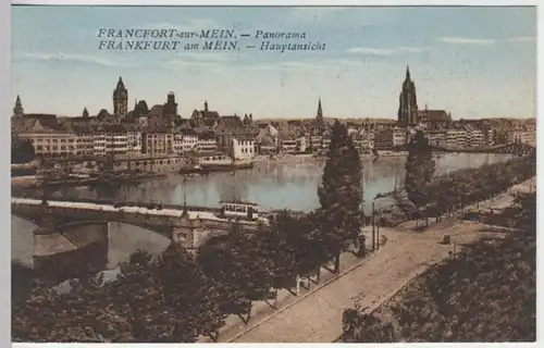 (11924) AK Frankfurt am Main, Panorama, vor 1945