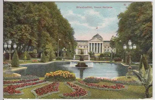 (11921) AK Wiesbaden, Neues Kurhaus 1908