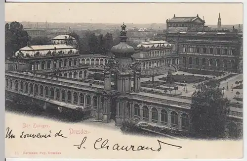 (11916) AK Dresden, Zwinger 1904