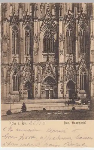 (11909) AK Köln, Dom, Hauptportal 1905