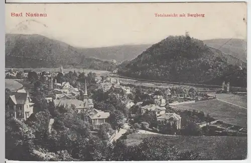(11873) AK Nassau, Lahn, Burgberg 1910